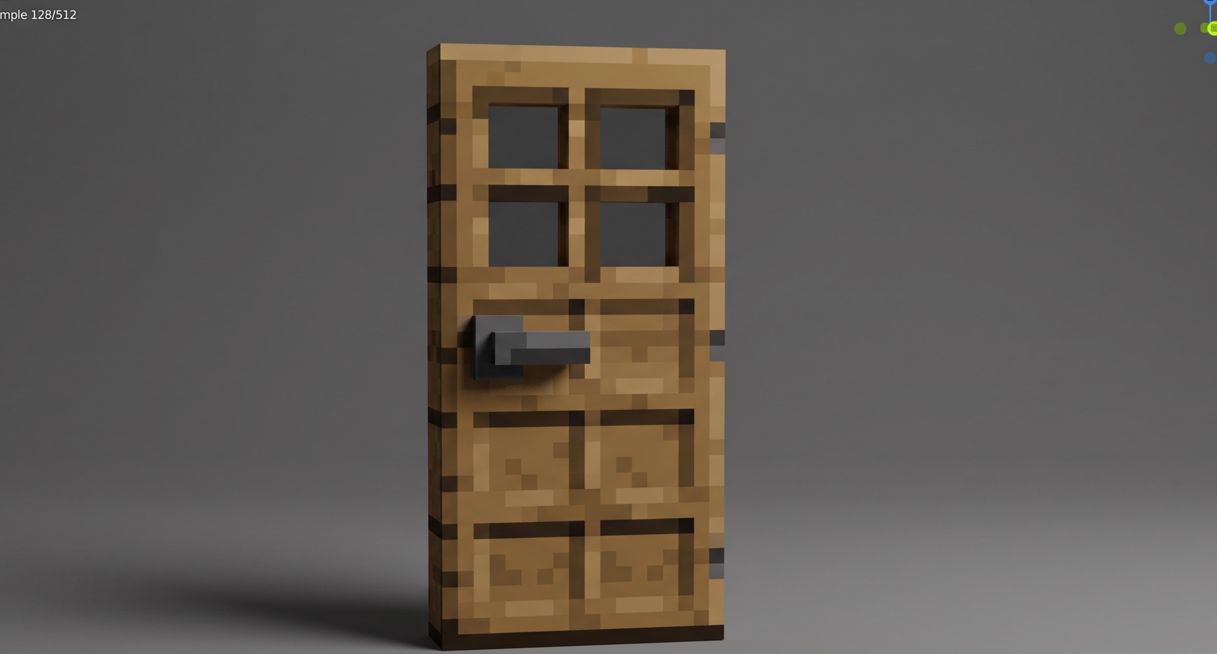Oak Door 3D